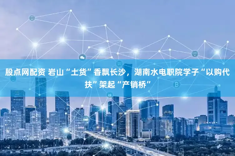 股点网配资 岩山“土货”香飘长沙，湖南水电职院学子“以购代扶”架起“产销桥”
